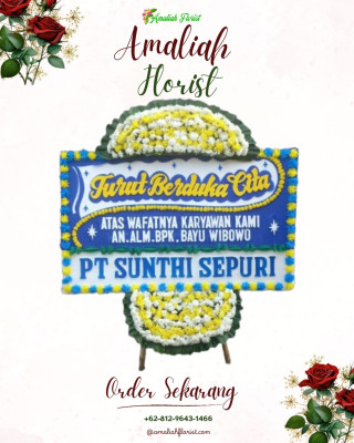 Papan Bunga Duka di Pondok Kacang Barat